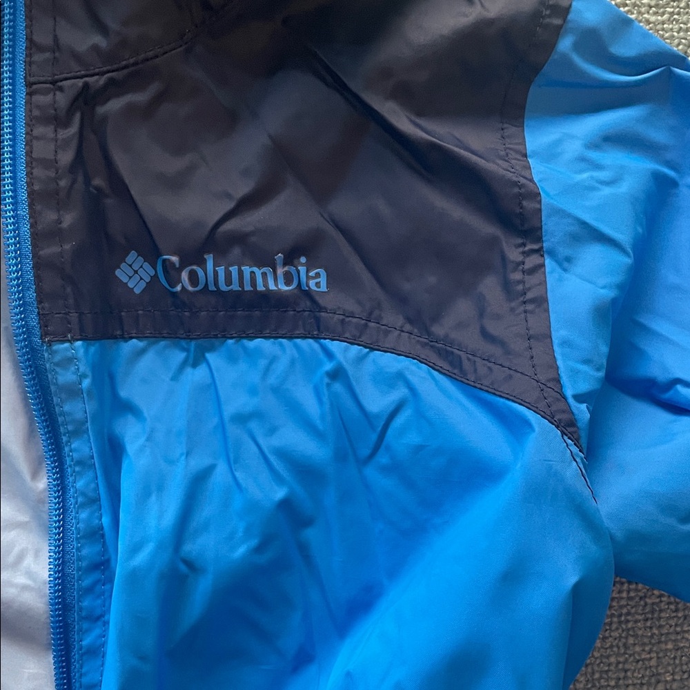 Columbia Kids Blue Raincoat.